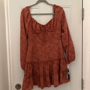 Dark pink mini dress